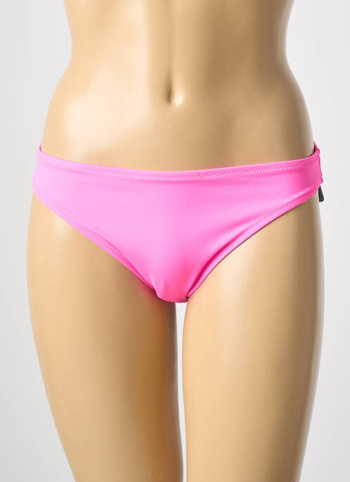 Bas de maillot de bain effet matière satinée culotte rose PUMA femme