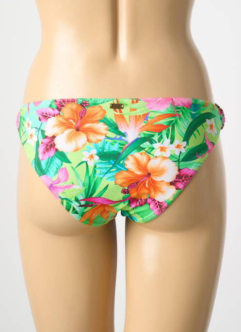 Bas de maillot de bain tissage satiné culotte vert BANANA MOON femme