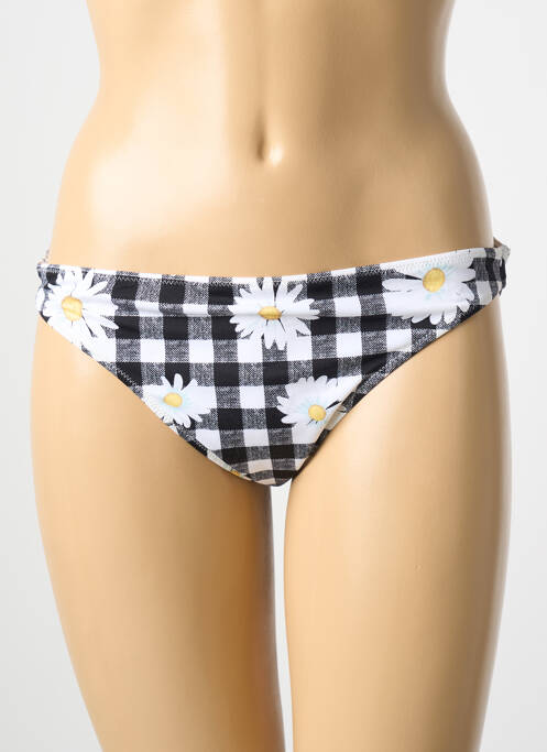 Bas de maillot de bain imprimé fleurs culotte noir BANANA MOON femme