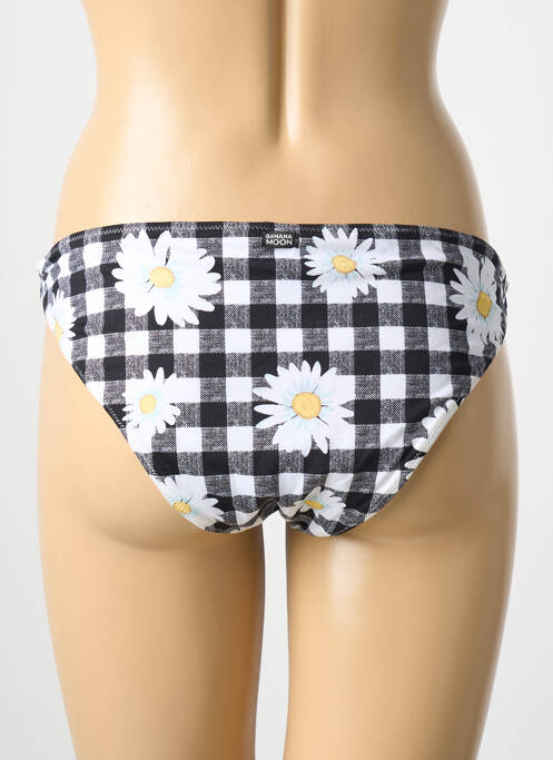 Bas de maillot de bain imprimé fleurs culotte noir BANANA MOON femme