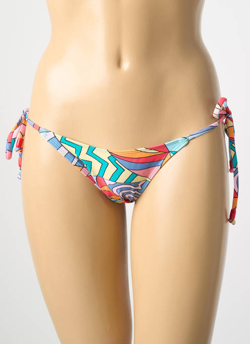 Bas de maillot de bain imprimé tie and dye bikini vert BARTS femme