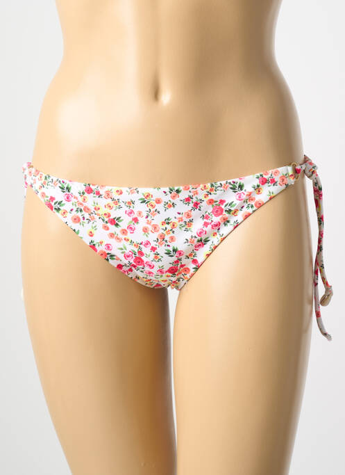 Bas de maillot de bain imprimé fleurs bikini rose BANANA MOON femme