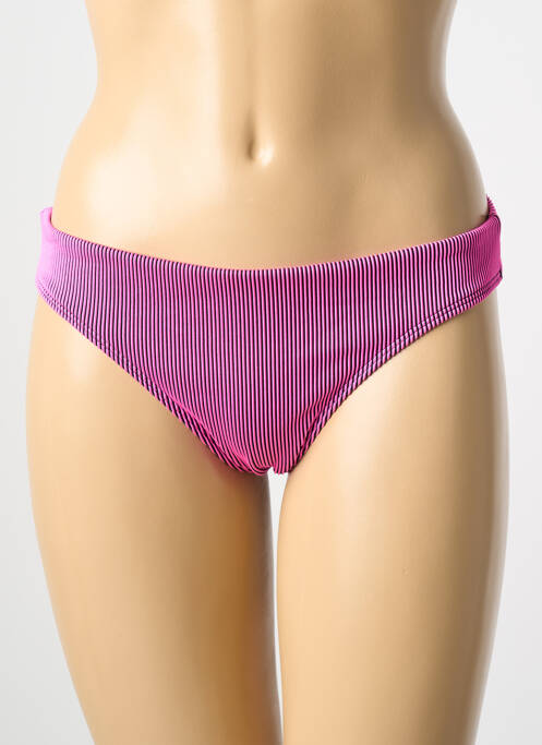 Bas de maillot de bain effet matière satinée culotte rose PUMA femme