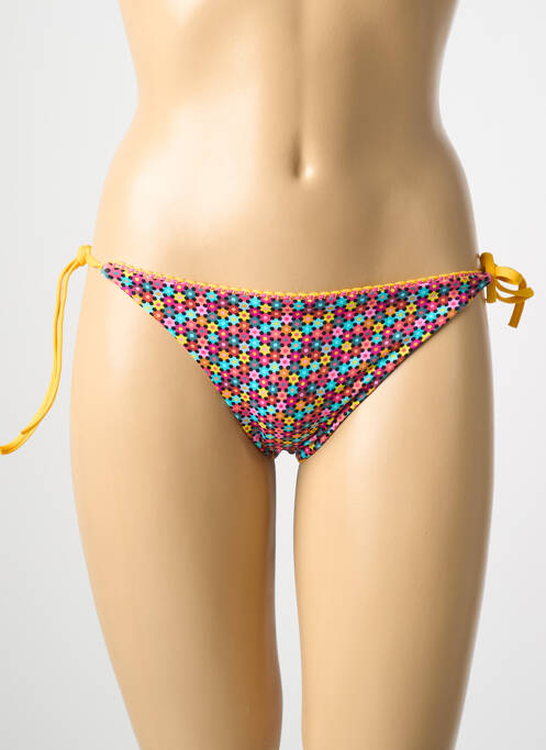 Bas de maillot de bain jaune GRAIN DE SABLE pour femme