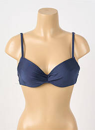 Haut de maillot de bain stretch haut soutien-gorge push-up bleu BARTS femme