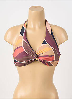 Haut de maillot de bain stretch haut soutien-gorge avec mousse de rembourrage amovible marron BARTS femme