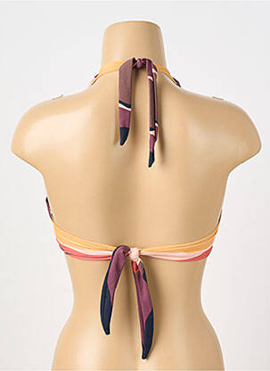 Haut de maillot de bain stretch haut soutien-gorge avec mousse de rembourrage amovible marron BARTS femme