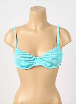 Haut de maillot de bain stretch haut soutien-gorge emboitant bleu BANANA MOON femme