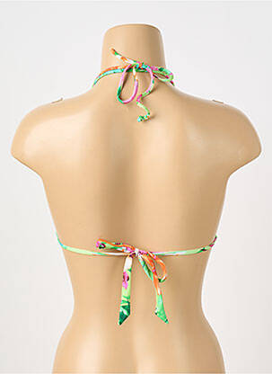 Haut de maillot de bain stretch haut triangles vert BANANA MOON femme