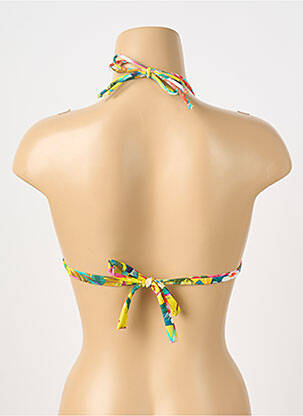 Haut de maillot de bain stretch haut soutien-gorge avec mousse de rembourrage amovible jaune BANANA MOON femme