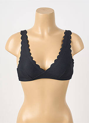 Haut de maillot de bain stretch haut soutien-gorge emboitant noir ONLY femme