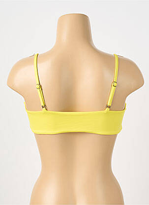 Haut de maillot de bain stretch brassieres jaune GRAIN DE SABLE femme
