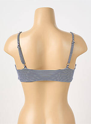 Haut de maillot de bain bretelles élastiquées ajustables brassieres bleu GRAIN DE SABLE femme