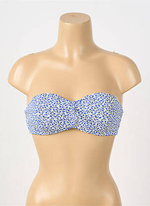 Haut de maillot de bain stretch haut bandeau bleu ONLY femme