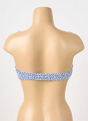 Haut de maillot de bain stretch haut bandeau bleu ONLY femme