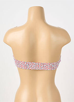 Haut de maillot de bain stretch haut bandeau rouge ONLY femme
