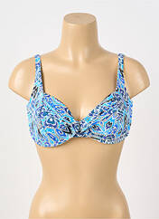 Haut de maillot de bain bleu GRAIN DE SABLE pour femme seconde vue