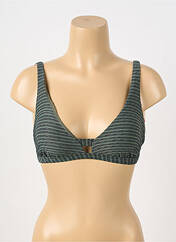 Haut de maillot de bain vert GRAIN DE SABLE pour femme seconde vue