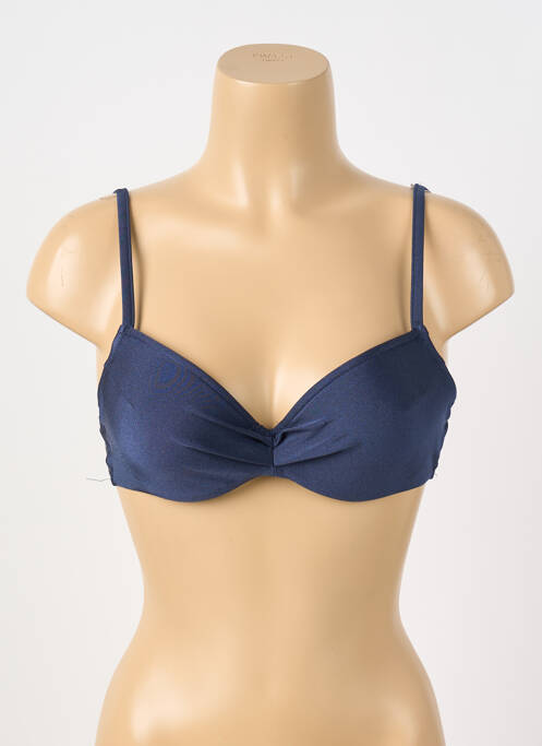 Haut de maillot de bain stretch haut soutien-gorge push-up bleu BARTS femme