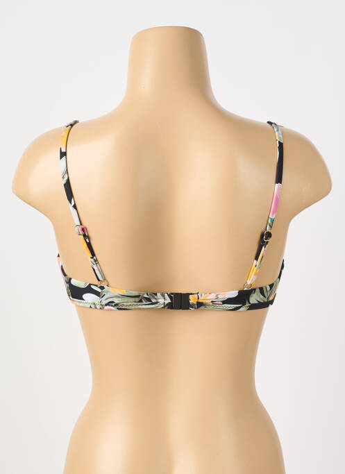 Haut de maillot de bain stretch haut soutien-gorge avec mousse de rembourrage amovible noir BANANA MOON femme