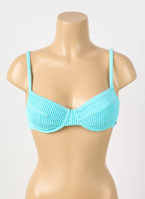 Haut de maillot de bain stretch haut soutien-gorge emboitant bleu BANANA MOON femme