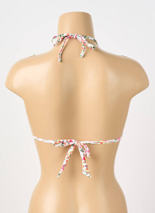 Haut de maillot de bain stretch haut triangles blanc BANANA MOON femme