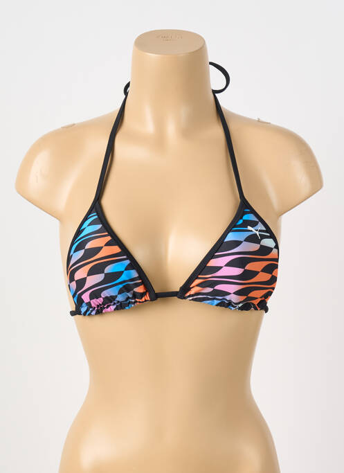 Haut de maillot de bain fermeture liens à nouer haut soutien-gorge avec mousse de rembourrage amovible noir PUMA femme
