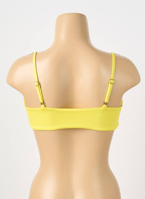 Haut de maillot de bain stretch brassieres jaune GRAIN DE SABLE femme