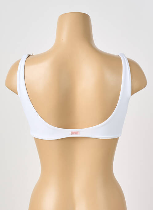 Haut de maillot de bain stretch haut soutien-gorge avec mousse de rembourrage amovible blanc BANANA MOON femme