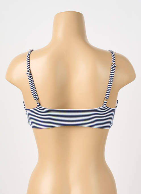 Haut de maillot de bain bretelles élastiquées ajustables brassieres bleu GRAIN DE SABLE femme