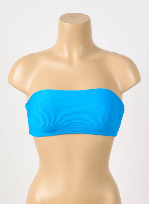 Haut de maillot de bain bleu GRAIN DE SABLE pour femme