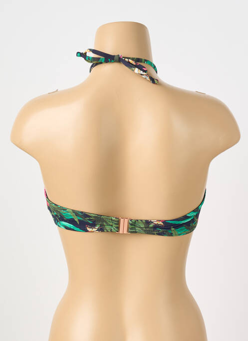 Haut de maillot de bain stretch haut soutien-gorge avec mousse de rembourrage amovible bleu ONLY femme