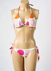 Maillot de bain 2 pièces rose QUIKSILVER pour femme seconde vue