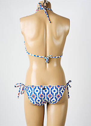 Maillot de bain 2 pièces stretch haut triangles bleu QUIKSILVER femme