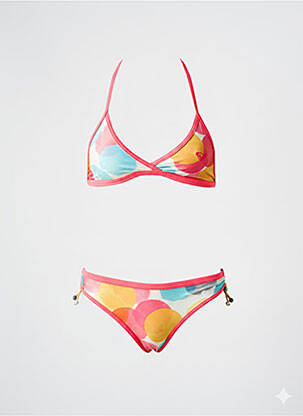 Maillot de bain 2 pièces imprimé fantaisie rose ROXY fille