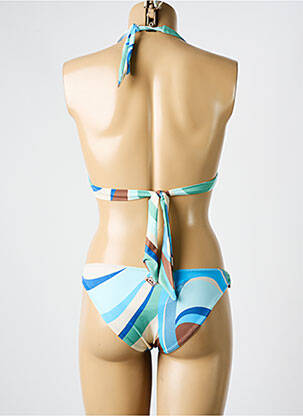 Maillot de bain 2 pièces stretch haut triangles bleu ROXY femme