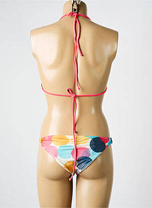 Maillot de bain 2 pièces stretch haut triangles rose ROXY femme