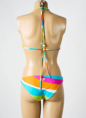 Maillot de bain 2 pièces stretch haut triangles bleu ROXY femme