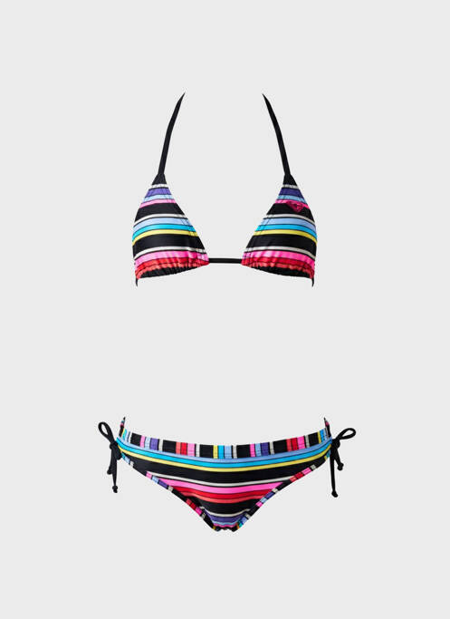 Maillot de bain 2 pièces imprimé fantaisie rose ROXY fille