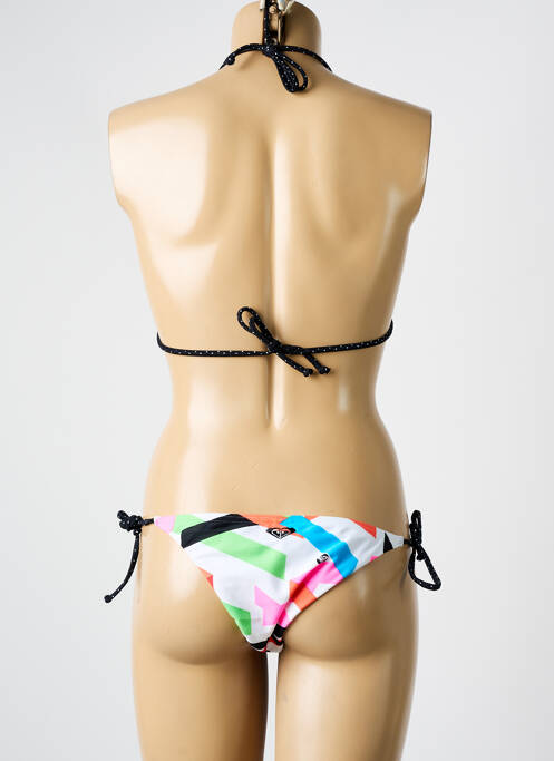 Maillot de bain 2 pièces stretch haut triangles blanc ROXY femme