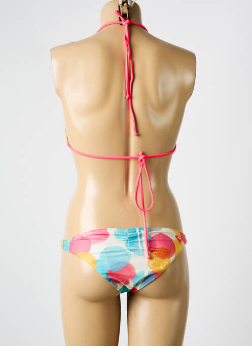 Maillot de bain 2 pièces stretch haut triangles rose ROXY femme