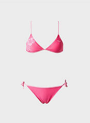 Maillot de bain 2 pièces rose QUIKSILVER pour fille seconde vue