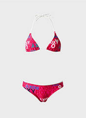 Maillot de bain 2 pièces rose ROXY pour fille seconde vue