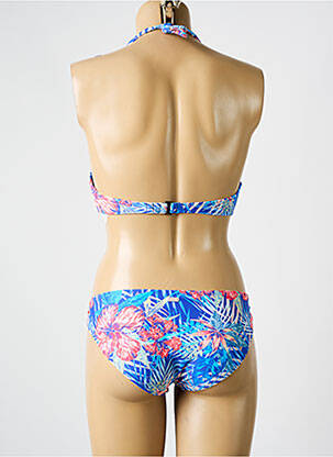 Maillot de bain 2 pièces stretch haut triangles bleu ROXY femme