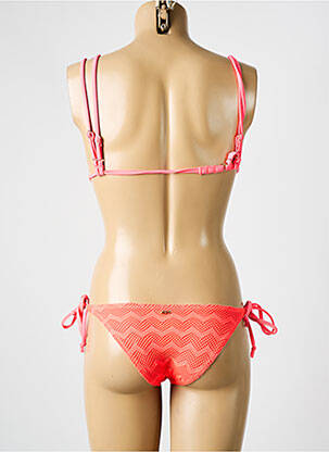 Maillot de bain 2 pièces stretch haut triangles orange ROXY femme