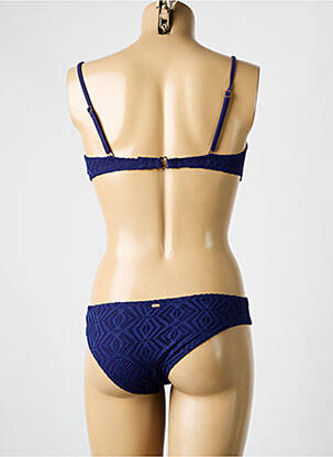 Maillot de bain 2 pièces bretelles élastiquées ajustables bleu ROXY femme