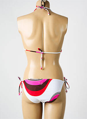 Maillot de bain 2 pièces stretch haut triangles blanc ROXY femme