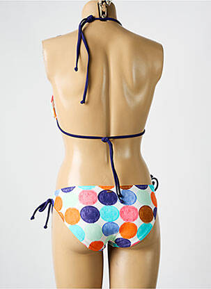 Maillot de bain 2 pièces stretch haut triangles bleu ROXY femme