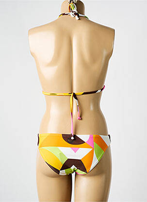 Maillot de bain 2 pièces stretch haut triangles vert ROXY femme