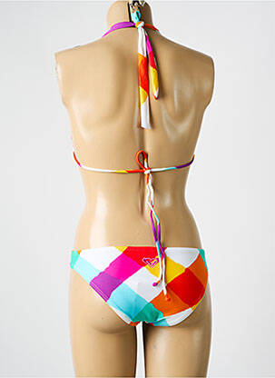 Maillot de bain 2 pièces stretch haut triangles blanc ROXY femme